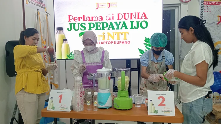Injeksi Creative Center dan Poltekkes Kupang Gagas Jus Pepaya Hijau dari NTT