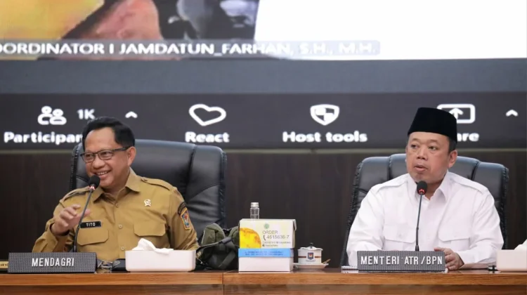 Menteri ATR/ BPN dan Mendagri Sepakati Pengintegrasian NIB dan NOP