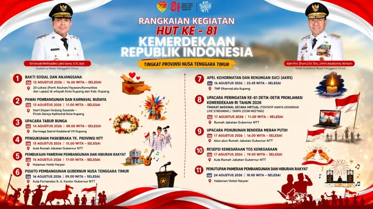 Pemprov NTT Gelar Rangkaian Kegiatan HUT Kemerdekaan Ke-81