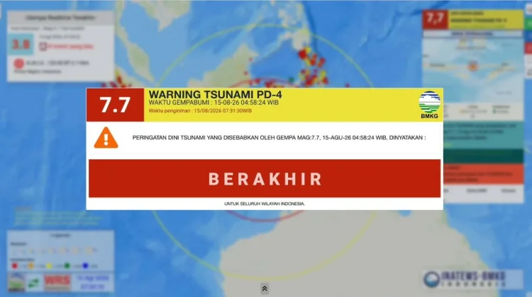 BMKG Mengakhiri Peringatan Dini Tsunami Nusa Tenggara