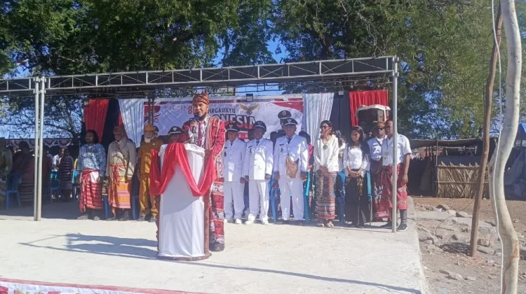 Kecamatan Amfoang Timur dan Satgas Citarum Gelar Upacara HUT RI