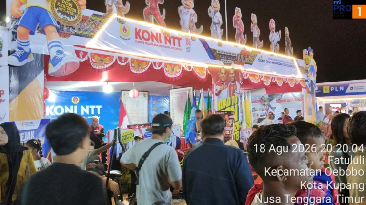 Tampil Perdana, Stand KONI NTT Suguhkan Jejak Sejarah dan Prestasi Atlet