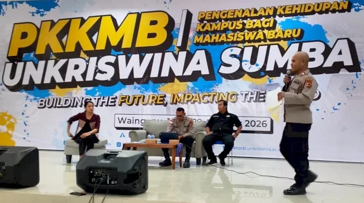Polres Sumba Timur Perkuat Karakter Kebangsaan Mahasiswa Unkriswina