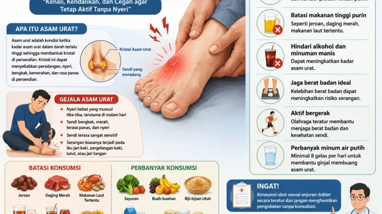 Mengenal Asam Urat dan Cara Mencegah Kekambuhannya