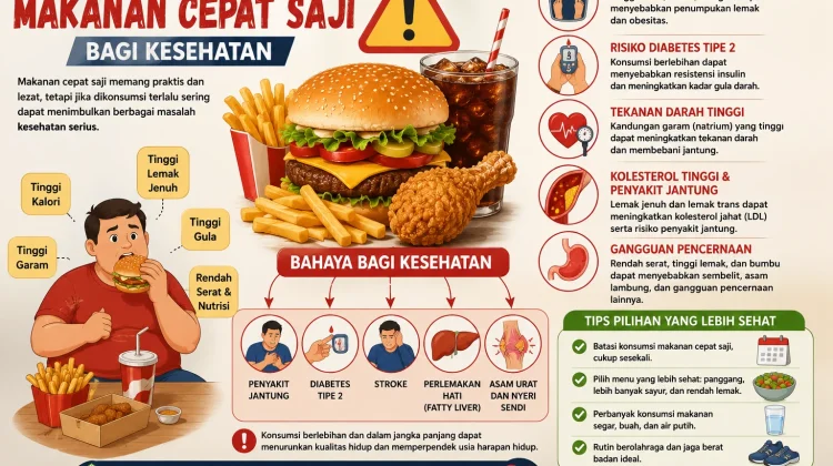 Bahaya Konsumsi Makanan Cepat Saji bagi Kesehatan