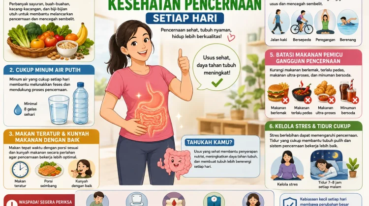 Cara Menjaga Kesehatan Pencernaan Setiap Hari