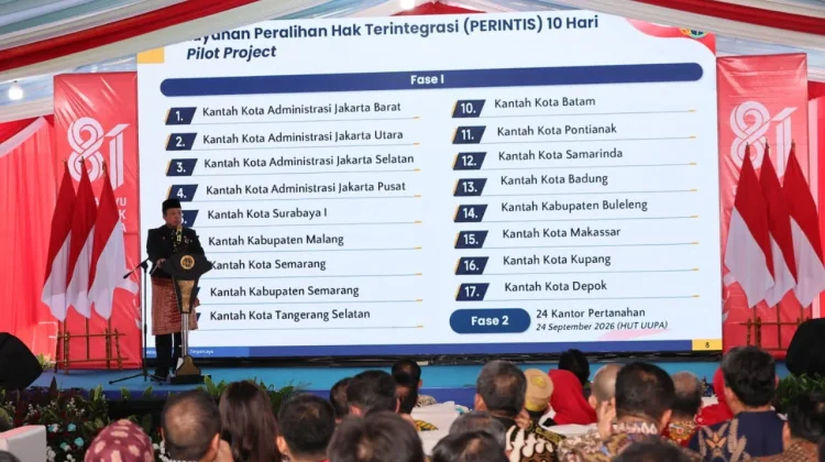 Mulai 17 Agustus, Balik Nama Sertipikat Ditargetkan selesai Maksimal 10 Hari