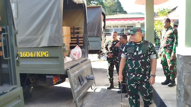 Dandim 1604 Kupang Cek Kesiapan Keberangkatan Bantuan