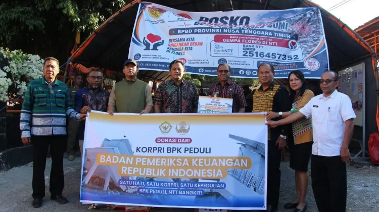 BPK RI Donasi untuk Korban Gempa Flores 2026