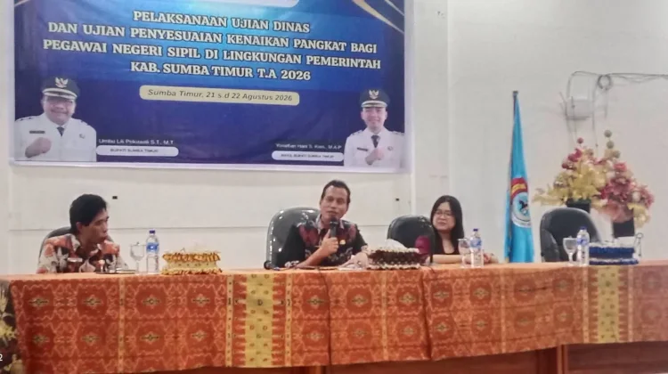 Sekda Sumba Timur Buka Ujian Dinas, Dorong ASN Profesional