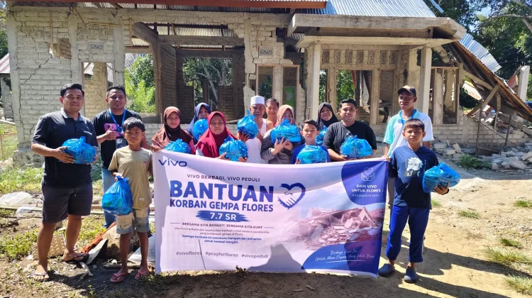 Vivo Flores Salurkan Bantuan untuk Korban Gempa Bumi di Manggarai