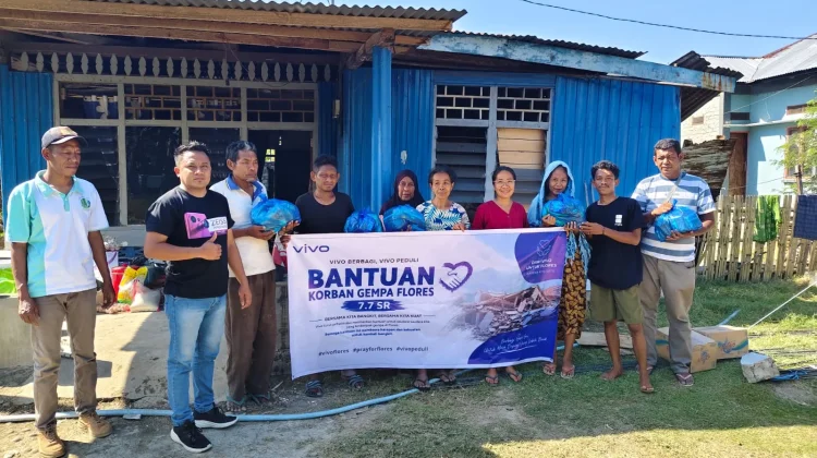 Vivo Flores Ajak Warga Bangkit setelah Gempa Bumi Flores