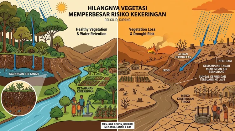 Hilangnya Vegetasi Berpotensi Memperbesar Risiko Kekeringan