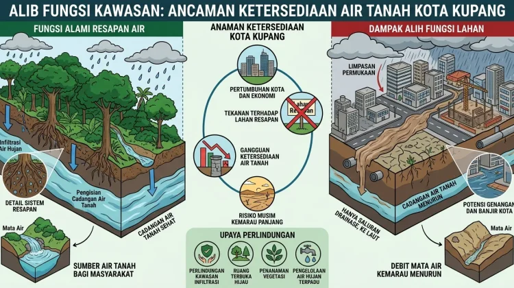 Alih Fungsi Daerah Resapan Air di Kupang Jadi Ancaman Ketersediaan Air Tanah