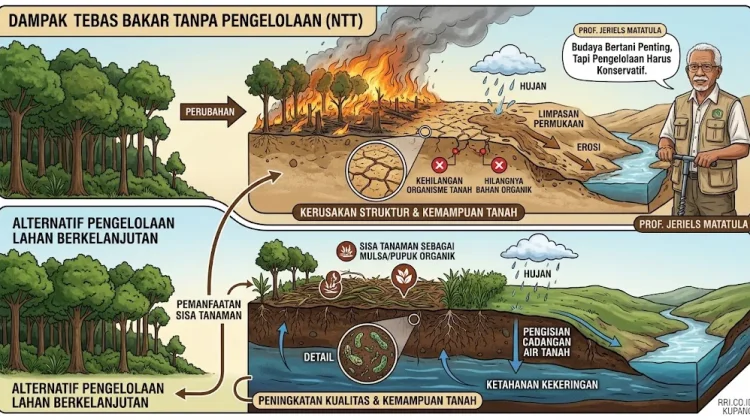 Praktik Tebas Bakar Disebut Memperbesar Kerusakan Tanah di NTT