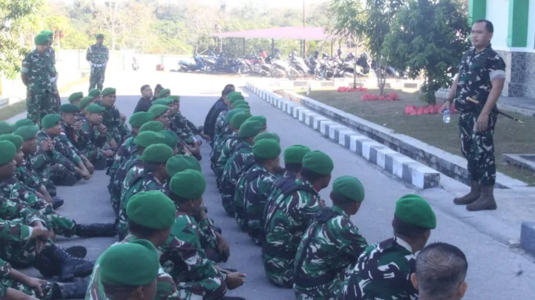 Dandim 1629 SBD Tekankan Disiplin dan Kehormatan Prajurit