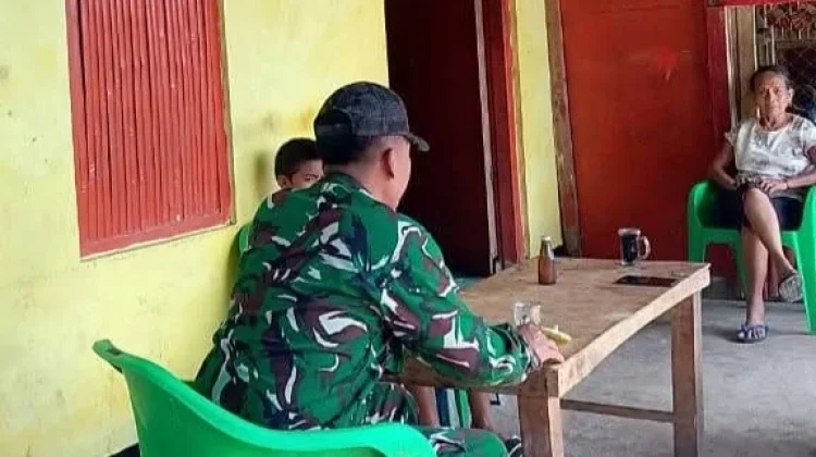 Babinsa Sertu Suardi Pererat Silaturahmi Bersama Masyarakat Desa Binaan