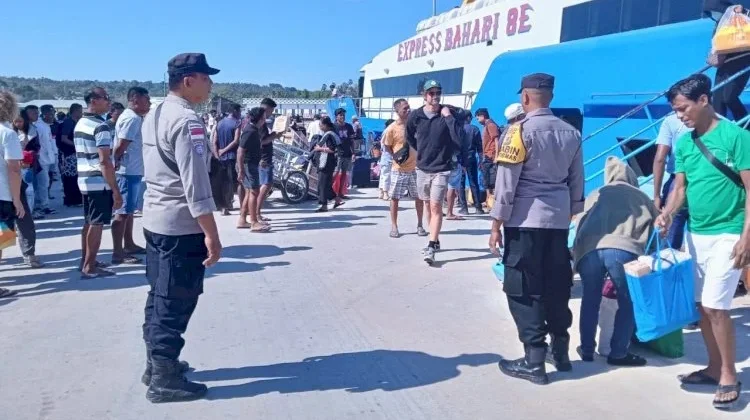 Perkuat Pengamanan Pelabuhan Ba’a, Cegah Gangguan Kamtibmas