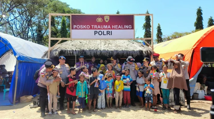 Trauma Healing Hadirkan Keceriaan Anak-Anak Pengungsi di Nagekeo