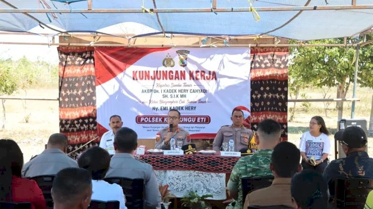 Kapolres Dorong Siskamling Aktif Jaga Kamtibmas Kahaungu Eti