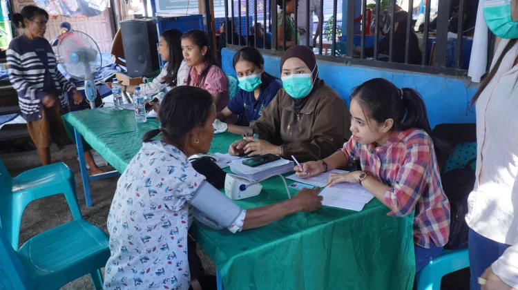 Puskesmas Bakunase Laksanakan CKG Bagi Pedagang Pasar Kasih Kupang