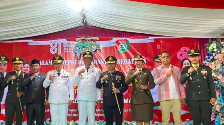 Jajaran Parwira Kodim 1613 Hadiri Toast Kenegaraan HUT RI Sumba Barat