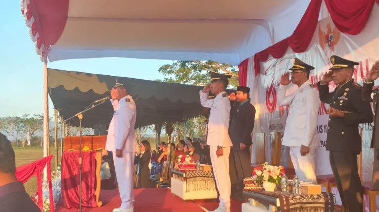 Upacara Penurunan Bendera HUT RI ke-81 Sumba Tengah