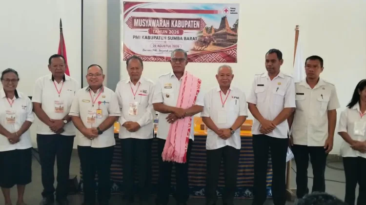 Wabup Timotius Tede Raga Buka Muskab PMI Sumba Barat