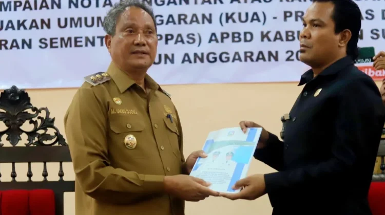 Wakil Bupati Sumba Tengah Sampaikan KUA-PPAS Perubahan APBD