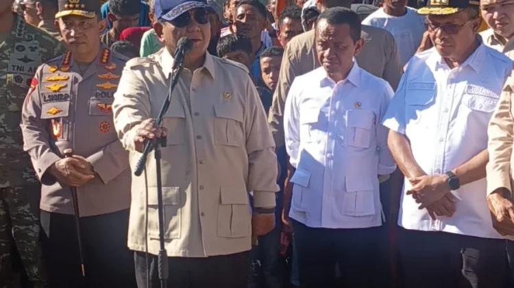 Presiden Prabowo Tinjau Langsung Penanganan Gempa Nagekeo