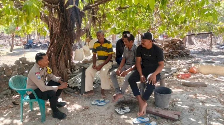 lewat Sambang Warga, Bhabinkamtibmas Dorong Kepedulian Jaga Keamanan