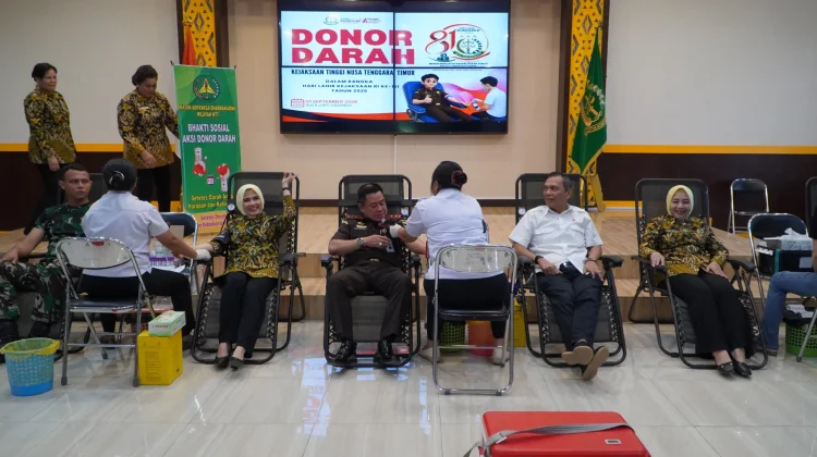 Kejati NTT Gelar Donor Darah jelang Hari Lahir Kejaksaan RI Tahun 2026