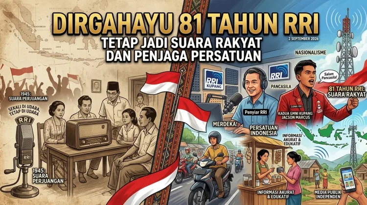 81 Tahun RRI, Ketua GMNI Kupang: Tetap Jadi Suara Rakyat dan Penjaga Persatuan