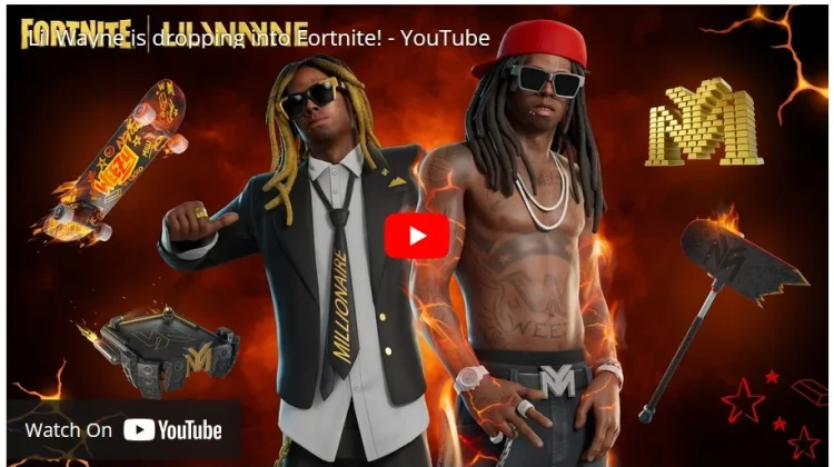 Lil Wayne Resmi Gabung Icon Series Terbaru Fortnite