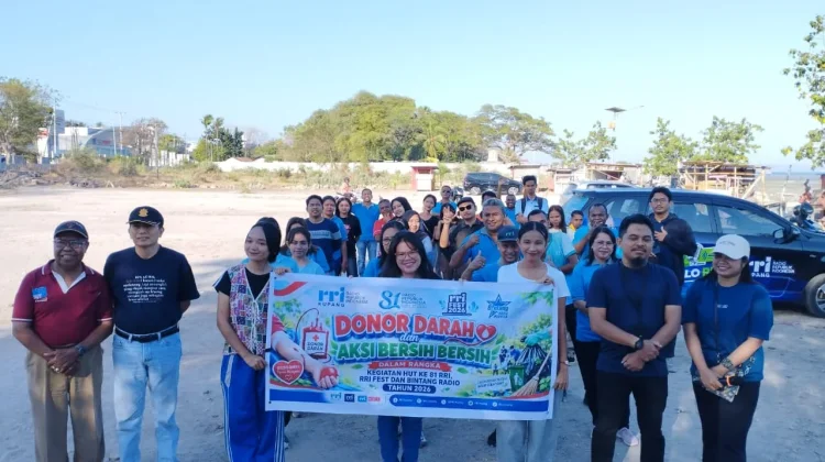 Pantai Pasir Panjang Jadi Titik Aksi Bersih RRI Kupang