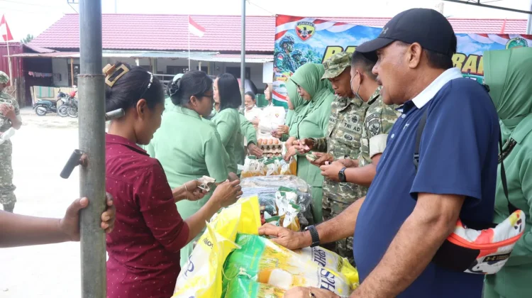 Kodim Sumba Barat Gelar Bazar Murah jelang HUT TNI