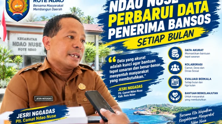 Kecamatan Ndao Nuse Perbarui Data Penerima Bansos Setiap Bulan