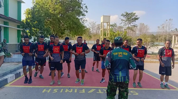 Kodim 1629 SBD Gelar Samapta Tingkatkan Kesiapan Prajurit