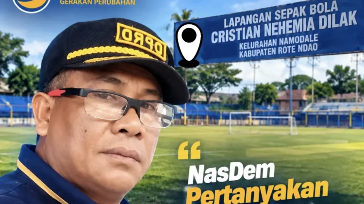NasDem Pertanyakan Izin Lapangan Sepak Bola Christian Nehemia Dilak