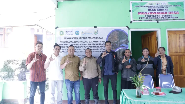 Dosen Undana Edukasi Warga Kuatae soal Mitigasi Longsor