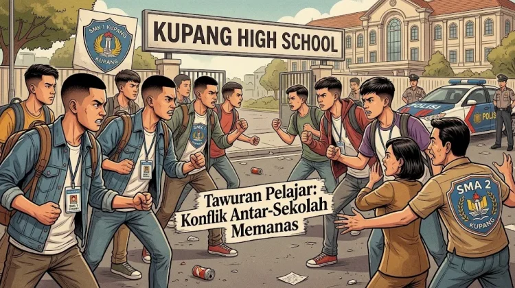 Konflik Pelajar Meluas Jadi Tawuran Antarsekolah di Kota Kupang