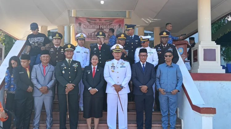 Wakil Bupati Rote Ndao dan Danlanal Pulau Rote Ajak Warga Jaga Nilai Pancasila
