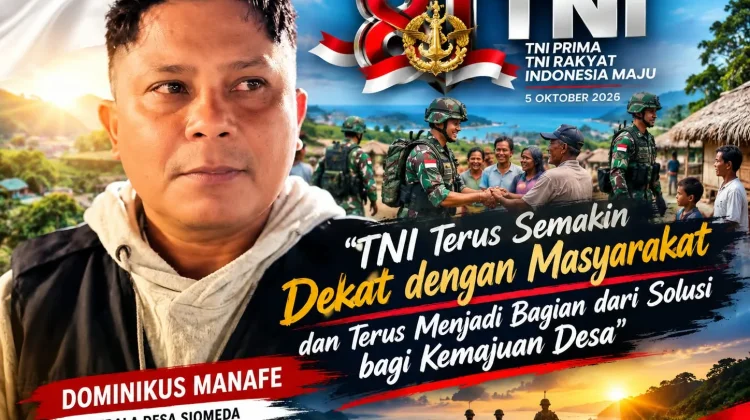 Dominikus Manafe Nilai Babinsa Perkuat Pembangunan Desa