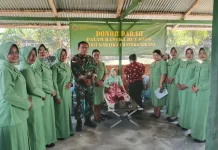HUT ke-80 Persit, Kodim 1629 SBD Donor Darah