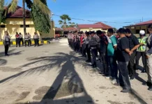 Personel Polres Kupang Siaga di Tahun Baru Imlek