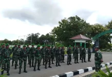 Kodim 1629 SBD Lepas Prajurit Cuti Lebaran Gelombang Pertama