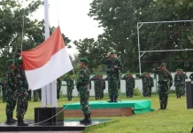 Kodim 1629 SBD Gelar Upacara Bendera Bulanan