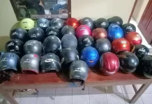 Polisi Amankan Pelaku Pencurian Helm di Kupang