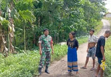 Babinsa Laratama Gelar Bina Komunikasi Pererat Silaturahmi Warga Desa