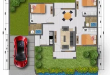 Ide Denah Rumah Tipe 54 Nyaman dan Modern